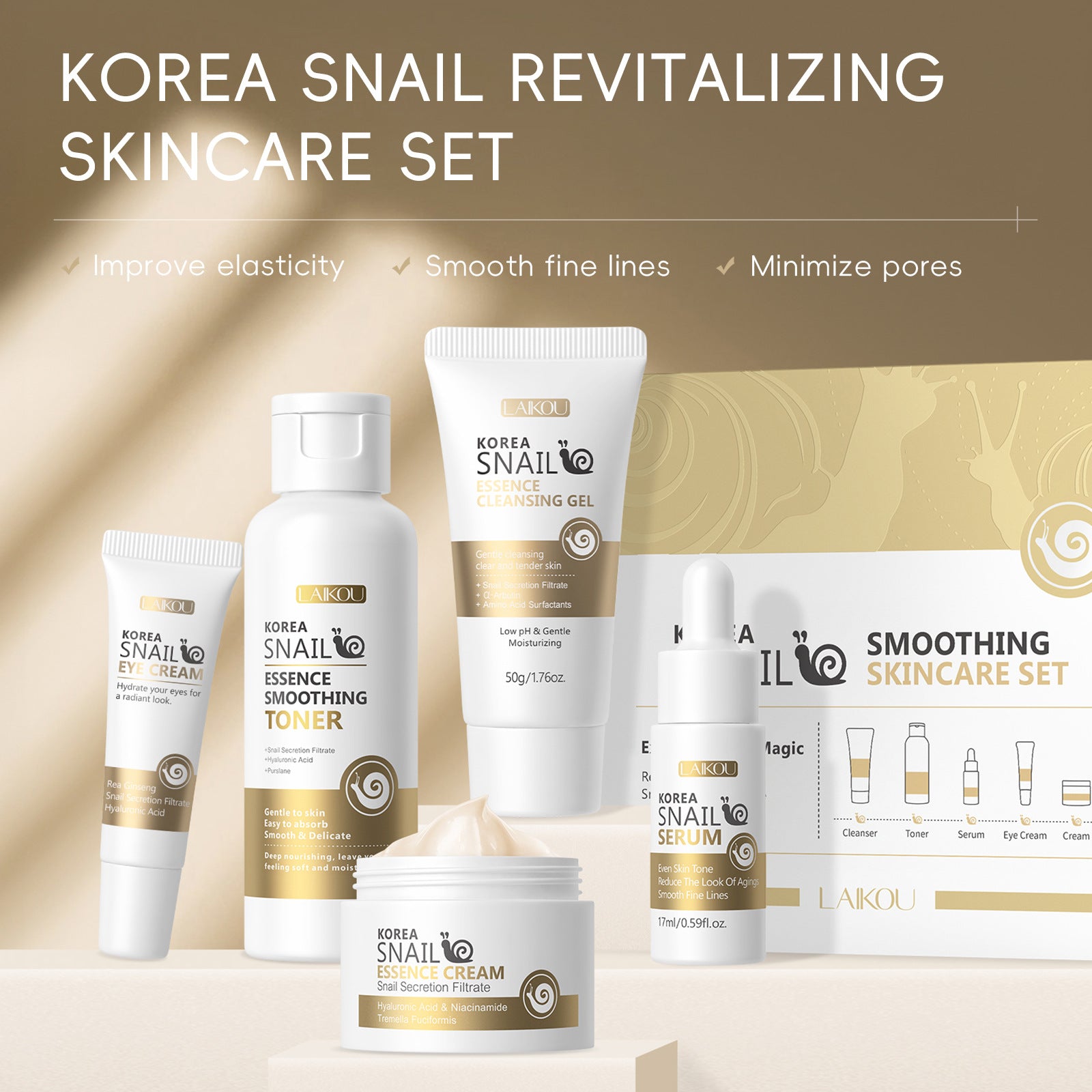 Snail Skincare Five-Piece Set
