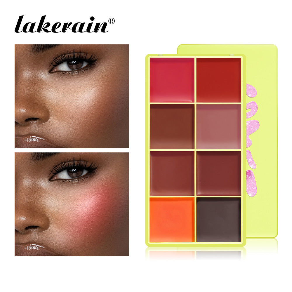 8-Color Blush Highlighter Contour Palette