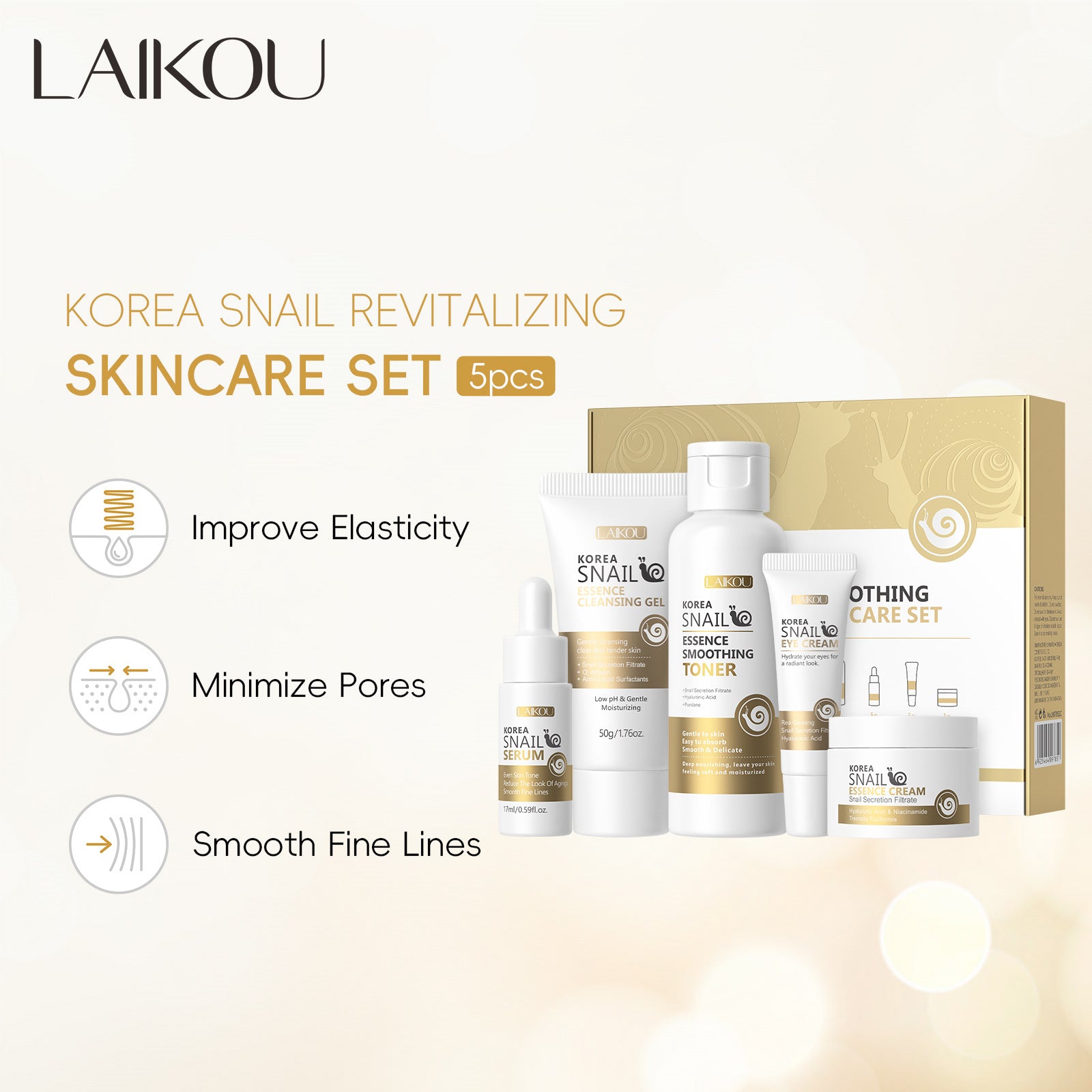 Snail Skincare Five-Piece Set
