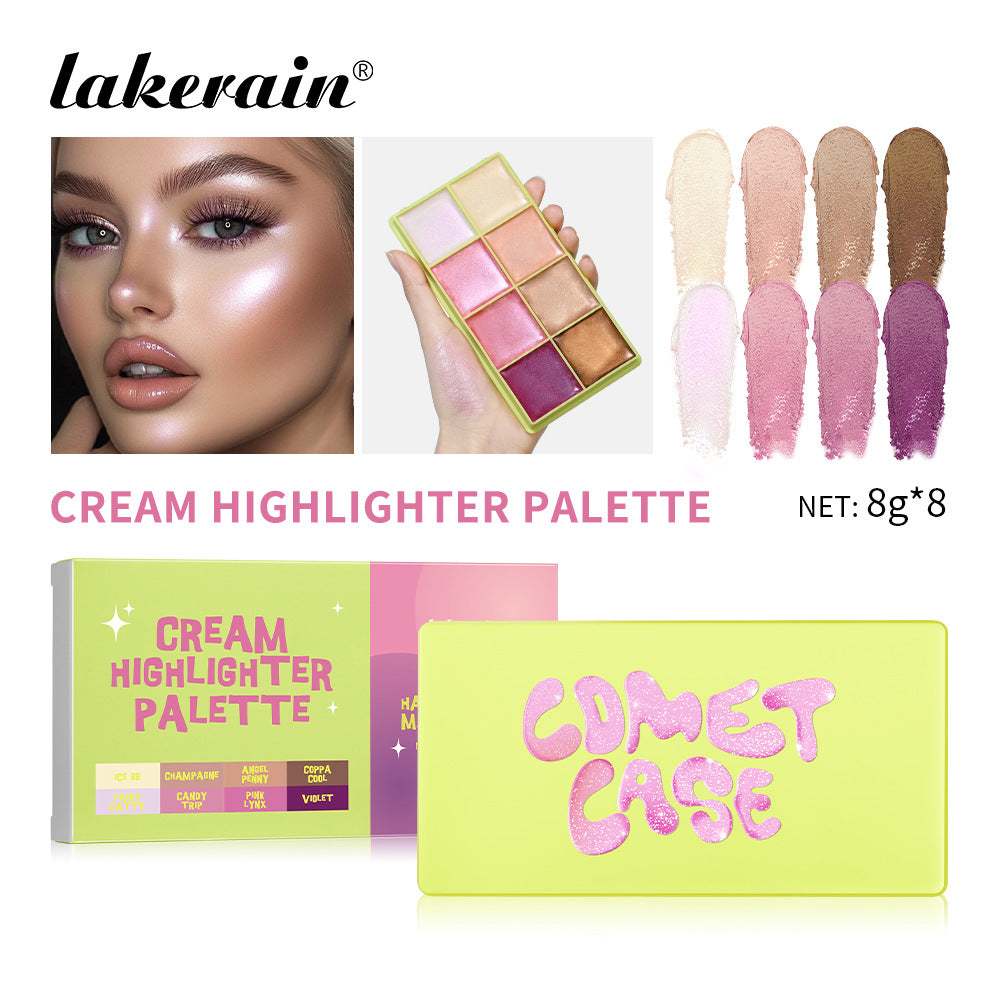 8-Color Blush Highlighter Contour Palette